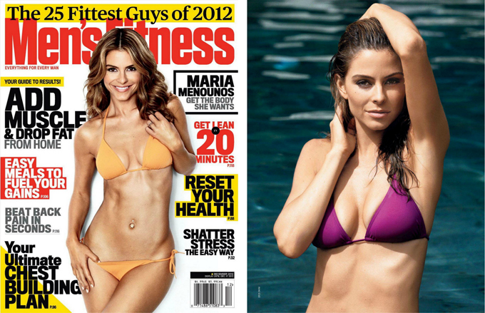 Мария Меноунос в декабрьском номере Men's Fitness.